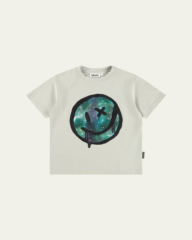 Boy's Riley Drippy Moon Short-Sleeve T-Shirt, Size 4-6